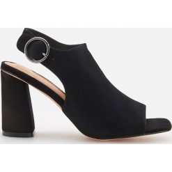 Skórzane sandały - Czarny. Sandały marki Reserved. Za 249.99 zł.