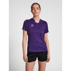 Damska koszulka Hummel hmlhmlCORE. Czerwone t-shirty sportowe Hummel, s, bez wzorów, z jersey, bez ramiączek, na fitness i siłownię. Za 155.00 zł.