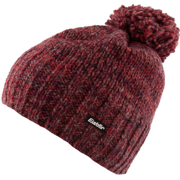 Czapka Eisbär WMS Wally Pompon Czerwona dla Kobiet - Zimowa Elegancja. Czerwone czapki zimowe Eisbär, bez wzorów, eleganckie. Za 168.99 zł.