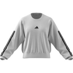Bluza damska Adidas W 3S FT SWT JD5285 biała, długi rękaw. Białe bluzy adidas, s, bez wzorów, z bawełny, bez kaptura. Za 226.50 zł.