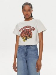 Wrangler T-Shirt 112350282 Biały Regular Fit. Białe t-shirty Wrangler, s, bez wzorów, z bawełny, bez kołnierzyka, bez ramiączek. Za 79.99 zł.