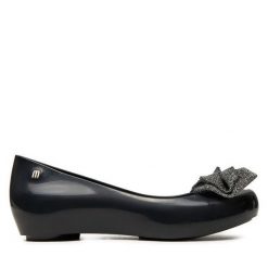 Baleriny Melissa. Czarne baleriny Melissa, bez wzorów, bez obcasa, bez zapięcia. Za 189.99 zł.