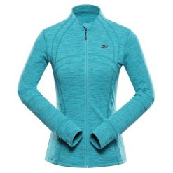 Bluza damska turystyczna szybkoschnąca Alpine Pro Golla 2. Niebieskie bluzy bez kaptura Alpine Pro, bez wzorów, bez kaptura, trekkingowe. W wyprzedaży za 299.00 zł.