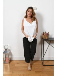 Plus Size Company Top "Goldie" w kolorze białym rozmiar: 40/42. Białe topy Plus Size Company, plus size, bez wzorów, klasyczne, bez kołnierzyka, bez ramiączek. Za 48.50 zł.