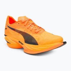 Buty do biegania damskie PUMA Fast-R Nitro Elite 3 heat fire/puma black. Brązowe buty do biegania Puma, bez wzorów, z gumy, bez zapięcia, do biegania. Za 1,150.50 zł.