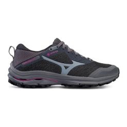 Buty do biegania damskie Mizuno Wave Rider GTX. Szare buty do biegania Mizuno, bez wzorów, bez zapięcia, do biegania, mizuno wave. Za 479.99 zł.