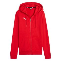 Bluza Damska Team Goal Casuals Z Pełnym Zamkiem Błyskawicznym. Czerwone bluzy bez kaptura Puma, bez wzorów, bez kaptura. Za 218.99 zł.