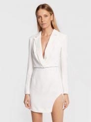 Pinko Sukienka koktajlowa Alejandra 1G1836 7624 Biały Slim Fit. Białe sukienki Pinko, bez wzorów, z syntetyku, wizytowe, bez kołnierzyka, bez ramiączek. Za 1,619.00 zł.