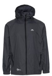 Kurtka Trespass Qikpac – unisex Packaway Jkt Flint. Czarne kurtki przeciwdeszczowe Trespass, xs, bez wzorów, z kapturem, do jazdy konnej. Za 87.40 zł.