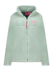Geographical Norway Kurtka polarowa "Udolce" w kolorze miętowym rozmiar: XXL. Zielone kurtki Geographical Norway, xxl, bez wzorów, z polaru, bez kaptura. Za 127.65 zł.