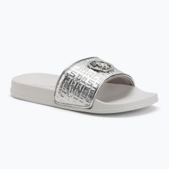 Klapki damskie U.S.Polo Assn IVY002B. Szare klapki U.S. Polo Assn., bez wzorów, z gumy, z otwartym noskiem, bez obcasa, bez zapięcia. Za 129.99 zł.