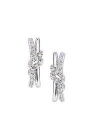 Rinani Złote kolczyki-wkrętki z diamentami rozmiar: onesize. Szare kolczyki Rinani, z diamentem, złote. Za 1,609.99 zł.