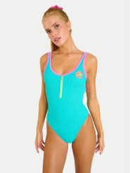 Banana Moon Strój kąpielowy Smak Popmix MFQ44 Turkusowy. Niebieskie stroje jednoczęściowe Banana Moon, bez wzorów, z syntetyku. Za 459.99 zł.