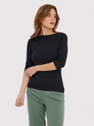 Vero Moda Bluzka Panda 10274133 Czarny Regular Fit. Czarne bluzki Vero Moda, s, bez wzorów, z bawełny, bez kołnierzyka, bez ramiączek. Za 89.99 zł.