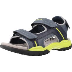Sandały Geox Model J Borealis B Kolor Niebieski. Niebieskie sandały Geox, bez wzorów, z tkaniny, sportowe, bez obcasa, bez zapięcia. Za 209.99 zł.