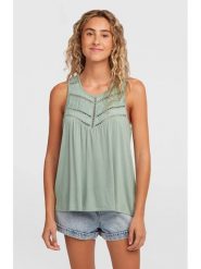 O'Neill Bluzka "Essentials Tokeena" w kolorze zielonym rozmiar: M. Zielone t-shirty sportowe O'Neill, m, bez wzorów, z wiskozy, bez ramiączek. Za 131.74 zł.