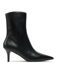 Calvin Klein Jeans Botki 60Mm Stiletto Heel Bootie YW0YW01836 Czarny. Czarne botki Calvin Klein Jeans, bez wzorów, z jeansu, bez obcasa, na szpilce, bez zapięcia. Za 749.99 zł.
