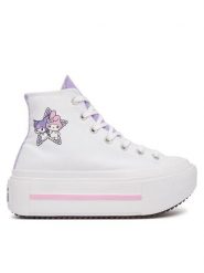 Converse Trampki Chuck Taylor All Star Lift Double Stack A21835C Biały. Białe trampki Converse, bez wzorów, retro, bez zapięcia. Za 449.99 zł.