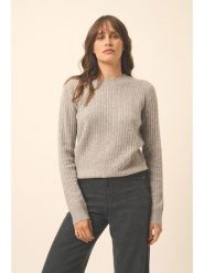 Just Cashmere Kaszmirowy sweter "Jade" w kolorze szarym rozmiar: M. Szare swetry Just Cashmere, m, bez wzorów, z kaszmiru, bez ramiączek. Za 295.66 zł.