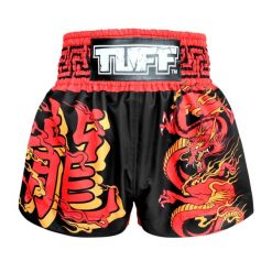 Spodenki treningowe TUFF Black Dragon. Czarne szorty sportowe TUFF, bez wzorów. Za 149.00 zł.