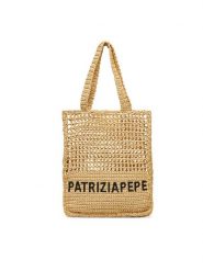 Patrizia Pepe Torebka 2B0124/V039 Beżowy. Brązowe torebki klasyczne Patrizia Pepe, bez wzorów, z tworzywa sztucznego, bez dodatków. Za 1,059.00 zł.