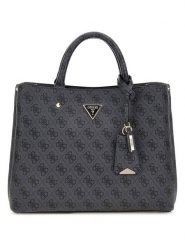 Guess Torebka w kolorze antracytowym - 30 x 24 x 11 cm rozmiar: onesize. Czarne torebki klasyczne Guess, z aplikacjami, z materiału, bez dodatków. Za 448.99 zł.