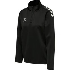 Damska bluza rozpinana 1/4 Hummel Core XK. Czarne bluzy Hummel, l, bez wzorów, z materiału, bez kaptura, na fitness i siłownię. Za 195.50 zł.