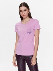 Liu Jo T-Shirt WA3139 J6308 Różowy Regular Fit. Czerwone t-shirty Liu Jo, s, bez wzorów, z bawełny, bez kołnierzyka, bez ramiączek. Za 399.99 zł.