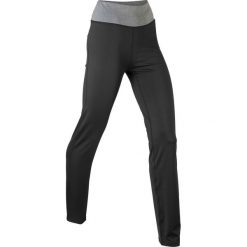Spodnie sportowe ze stretchem, długie, Level 1 bonprix czarny. Legginsy marki bonprix. Za 79.99 zł.