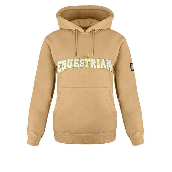 Bluza jeździecka damska JD ATTACK Equestri. Brązowe bluzy JD ATTACK, l, bez wzorów, z bawełny, eleganckie, bez ramiączek, bez kaptura. Za 229.00 zł.