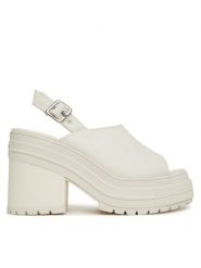 Converse Sandały Chuck 70 De Luxe Heel Sandal Platform A13796C Écru. Sandały Converse, bez wzorów, z materiału, bez obcasa, na słupku, bez zapięcia. Za 329.99 zł.