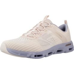 Buty SKECHERS GILDE STEP GRATIFY Rose. Czerwone buty sportowe lifestyle Skechers, bez wzorów, z tkaniny, bez zapięcia. Za 349.99 zł.