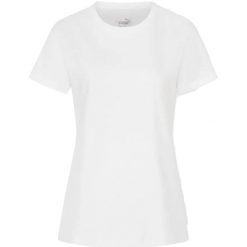 Koszulka Puma Blank Base T-shirt, Kobiety. Białe t-shirty sportowe Puma, bez wzorów, z bawełny, bez ramiączek. Za 90.00 zł.