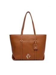 Beverly Hills Polo Club Torebka CEO-BHPC-C-024-09 Brązowy. Brązowe shopper bag Beverly Hills Polo Club, bez wzorów, z materiału, bez dodatków. Za 229.99 zł.
