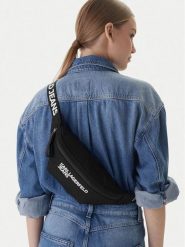 Karl Lagerfeld Jeans Nerka B1W30248 Czarny. Czarne nerki i saszetki Karl Lagerfeld Jeans, bez wzorów, z jeansu, bez dodatków. Za 559.99 zł.