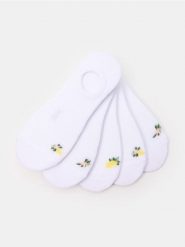 Skarpetki 5 pack - biały. Białe skarpetki Sinsay, bez wzorów. Za 15.99 zł.