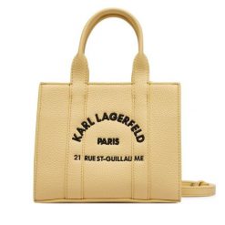 Torebka KARL LAGERFELD. Żółte torebki klasyczne KARL LAGERFELD, bez wzorów, klasyczne, bez dodatków. Za 649.99 zł.
