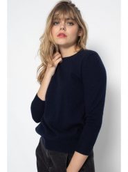 Perfect Cashmere Kaszmirowy sweter "Vanessa" w kolorze granatowym rozmiar: XL. Niebieskie swetry Perfect Cashmere, xl, bez wzorów, z kaszmiru, bez ramiączek. Za 417.45 zł.