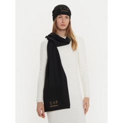 Zestaw Szalik i Czapka EA7 Emporio Armani. Czarne szaliki i kominy EA7 Emporio Armani, bez wzorów. Za 519.99 zł.