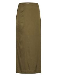 MOSS COPENHAGEN Spódnica "Julietta" w kolorze khaki rozmiar: XS. Brązowe spódnice Moss Copenhagen, na co dzień, xs, bez wzorów, maxi, proste. Za 100.75 zł.