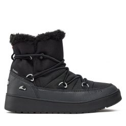 Śniegowce Viking. Czarne śniegowce Viking, bez wzorów, z gore-texu, bez zapięcia. Za 569.99 zł.