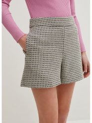 STEFANEL Szorty w kolorze beżowo-czarnym rozmiar: 44. Brązowe szorty Stefanel, bez wzorów. Za 114.17 zł.