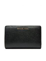 MICHAEL Michael Kors Duży Portfel Damski 32R4G8ED6L Czarny. Czarne portfele MICHAEL Michael Kors, bez wzorów, ze skóry. Za 409.99 zł.