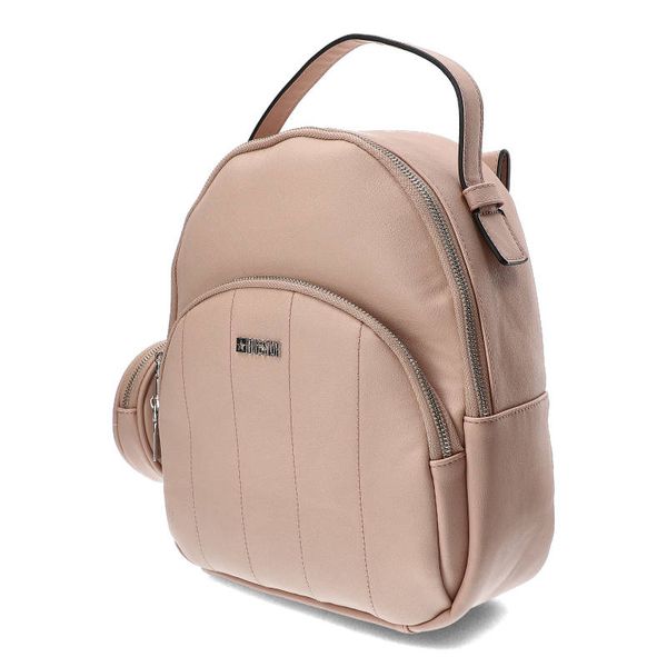 Różowy Stylowy Plecak Damski Big Star. Czerwone listonoszki Big Star Accessories, bez wzorów, ze skóry ekologicznej, eleganckie, bez dodatków. Za 169.99 zł.