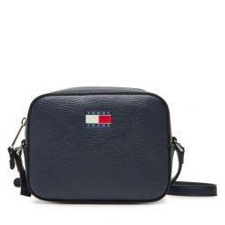 Torebka Tommy Jeans. Niebieskie listonoszki Tommy Jeans, bez wzorów, z jeansu, bez dodatków. Za 299.99 zł.