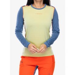 Bluza termoaktywna damska La Sportiva Tour Long Sleeve. Niebieskie bielizna termoaktywna damska La Sportiva, na zimę, l, bez wzorów, bez kaptura, narciarskie. Za 277.99 zł.