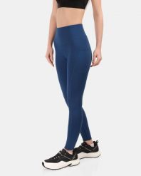 Damskie legginsy sportowe Kilpi JAMILY-W. Niebieskie legginsy sportowe Kilpi, s, bez wzorów, z materiału, do biegania. Za 215.49 zł.