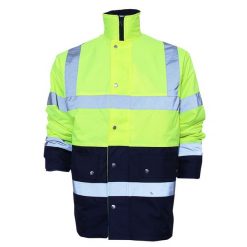 Dwukolorowa Kurtka Unisex HiVis 2 Band. Niebieskie kurtki YOKO, xl, bez wzorów, bez kaptura. Za 284.99 zł.