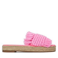 Espadryle DeeZee. Czerwone espadryle DeeZee, bez wzorów, bez obcasa. Za 129.99 zł.