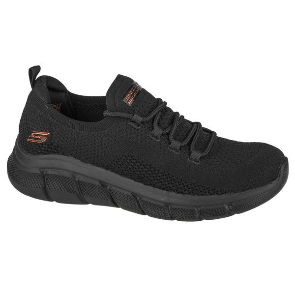 Buty do chodzenia damskie Skechers Bobs Flex. Czarne buty treningowe Skechers, bez wzorów, z dzianiny, bez zapięcia, trekkingowe. Za 342.00 zł.